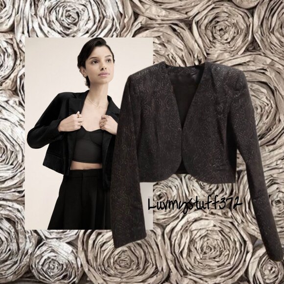 🖤🔥🖤 Gorgeous Vintage Black Leather Danier Cropped Jacket - Picture 3 of 9